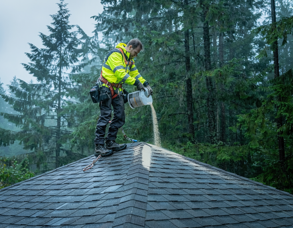Roof Moss Treatment Gig Harbor